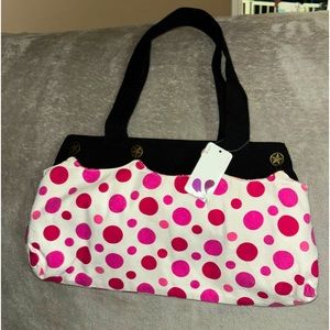 Belvah handbag with reversible cover. NWT